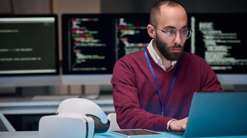Computer Programmer Working