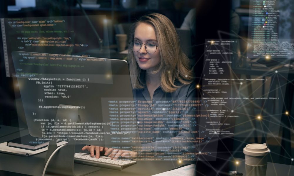 concepto-de-collage-html-y-css-con-persona